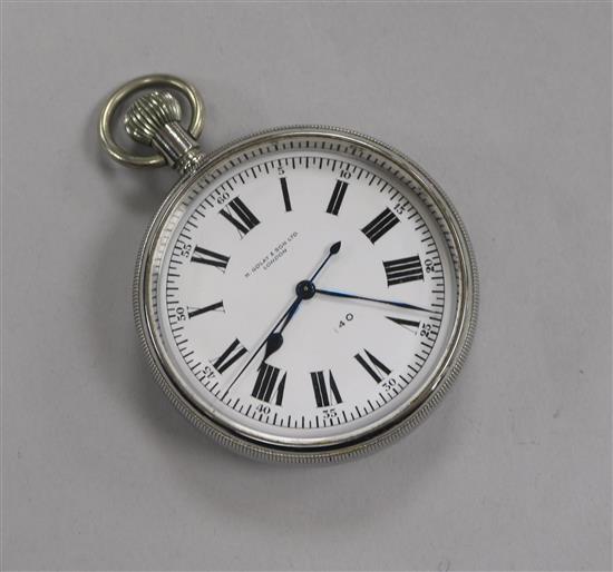 A WWII military pocket watch retailed by H. Golay & Son Ltd.